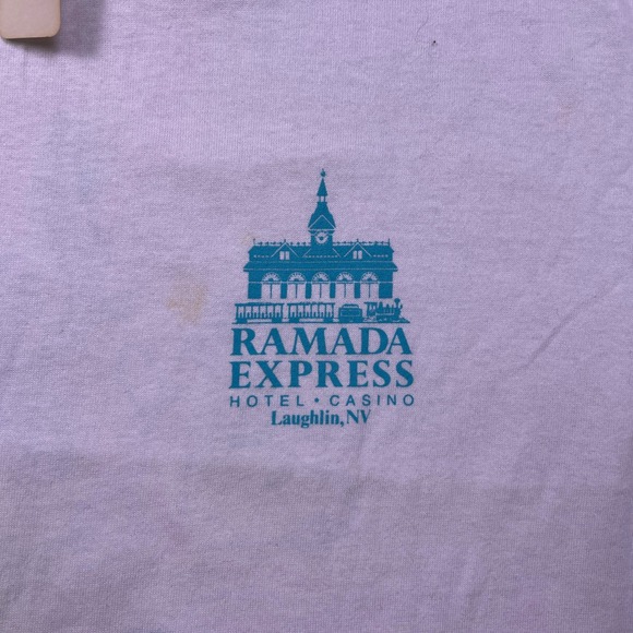 VTG Murinas Best Mens White Ramada Express Hotel Casino Laughlin NV River Rat‎ - Picture 3 of 14